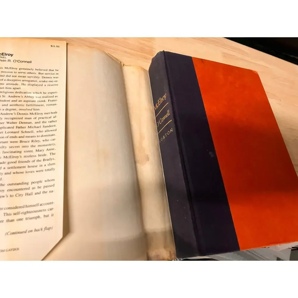 McElroy A Novel By Marvin‎ R. O'Connell Hardcover 1980 With Dust Jacket